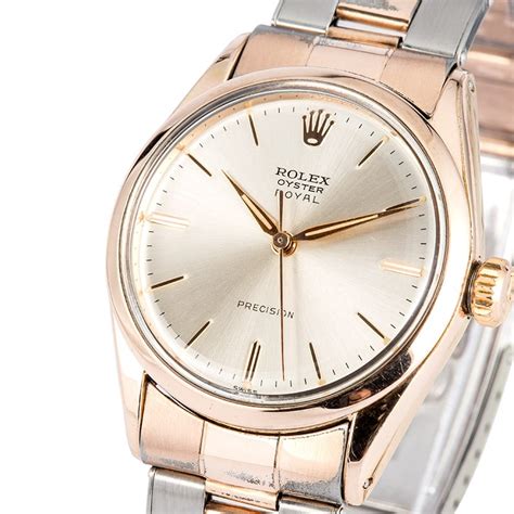 rolex oyster precision rose gold|vintage rolex oyster royal watches.